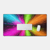 Neon radiale burst-explosie bureaumat (Keyboard & Muis)