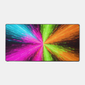 Neon radiale burst-explosie bureaumat (Voorkant)