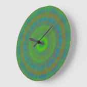Neon Radiale Rimpel Grote Klok (Hoek)