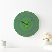 Neon Radiale Rimpel Grote Klok (Huis)