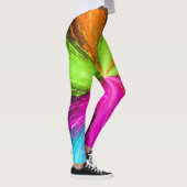 Neon Radiale Uitbarsting Explosie Leggings (Rechts)