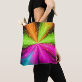 Neon Radiale Uitbarsting Explosie Tote Bag (Dichtbij)