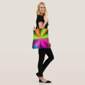 Neon Radiale Uitbarsting Explosie Tote Bag (Op model)
