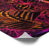 Neon Radiance – De drie muzen in futuristische glo Poster (Hoek)