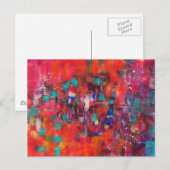 Neon Rain Briefkaart (Voorkant / Achterkant)