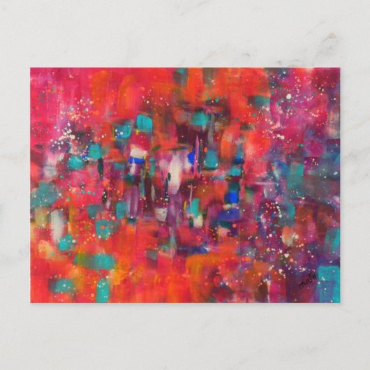 Neon Rain Briefkaart (Voorkant)