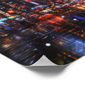 Neon Rain: De nachtelijke puls van de stad Poster (Hoek)