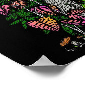 Neon Rain Forest Impressionist Color Art Afdrukken Poster (Hoek)