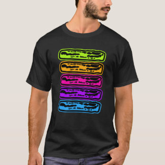 Neon Rainbow Bacon Lover T-shirt