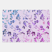 Neon Rainbow Botanical Eucalyptus Inpakpapier Vel (Voorkant 2)