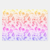 Neon Rainbow Botanical Eucalyptus Inpakpapier Vel (Voorkant)