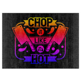 Neon Rainbow Chop lijkt het alsof het heet is Snijplank