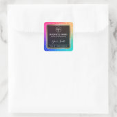 Neon Rainbow Colored Candle Labels (Tas)