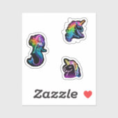 neon rainbow fantasy stickers (Vel)