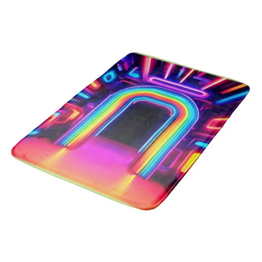 Neon Rainbow Gateway Badmat (Gekanteld)
