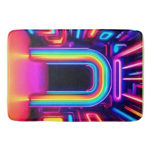 Neon Rainbow Gateway Badmat (Voorkant)