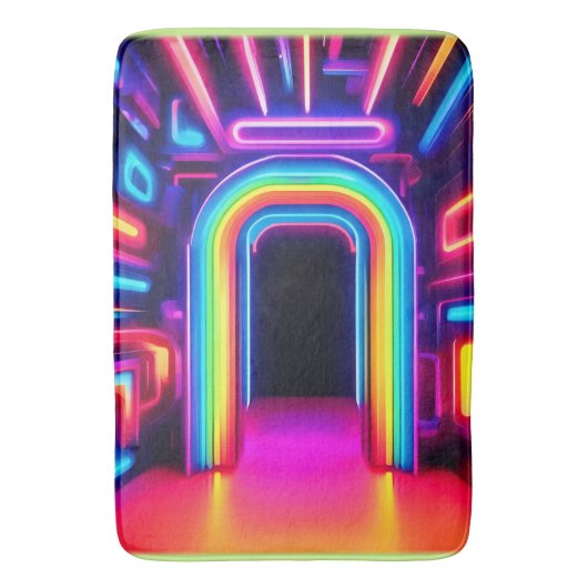 Neon Rainbow Gateway Badmat (Voorkant Verticaal)