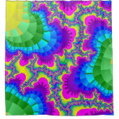 Neon Rainbow Gear Douchegordijn (Voorkant)