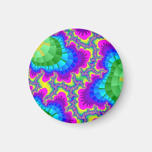 Neon Rainbow Gear Magneet (Voorkant)