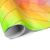 Neon Rainbow Herringbone Gift Bag Cadeaupapier (Rol Hoek)