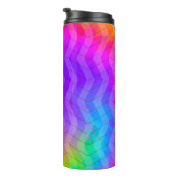 Neon Rainbow Herringbone Gift Bag