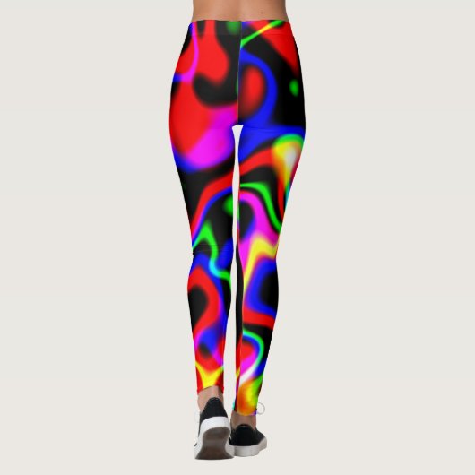 Neon Rainbow Leggings (Achterkant)