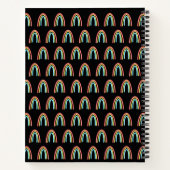 Neon Rainbow Monogram Black Notitieboek (Achterkant)