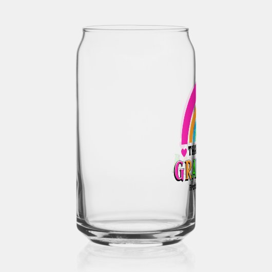 Neon Rainbow Oma dank u Moederdag cadeau Blikvorm Glas (Rechts)