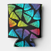 Neon Rainbow Pizza Lover Blikjeskoeler (Voorkant)