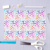 Neon Rainbow Polka Dots Tissuepapier (Craft)