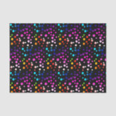 Neon Rainbow Polka Dots Tissuepapier (Voorkant)