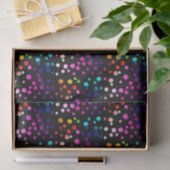Neon Rainbow Polka Dots Tissuepapier (Geschenk)