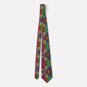 Neon Rainbow Print Stropdas (Achterkant)