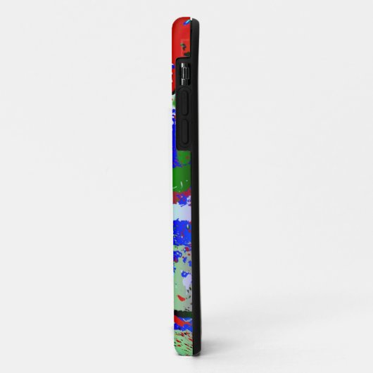 Neon Rainbow Splatter Case-Mate iPhone Case (Achterkant/links)