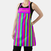 Neon Rainbow Stripe Custom Schort (Insitu)