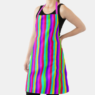 Neon Rainbow Stripe Schort