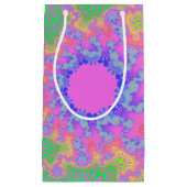 Neon Rainbow Sunburst Klein Cadeauzakje (Voorkant)