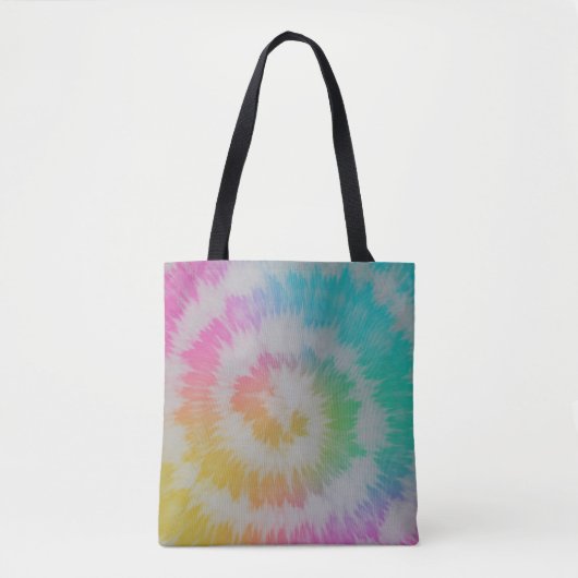 Neon Rainbow Tie Dye Hoesje-Mate iPhone Case Tote Bag (Voorkant)
