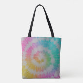 Neon Rainbow Tie Dye Hoesje-Mate iPhone Case Tote Bag (Achterkant)