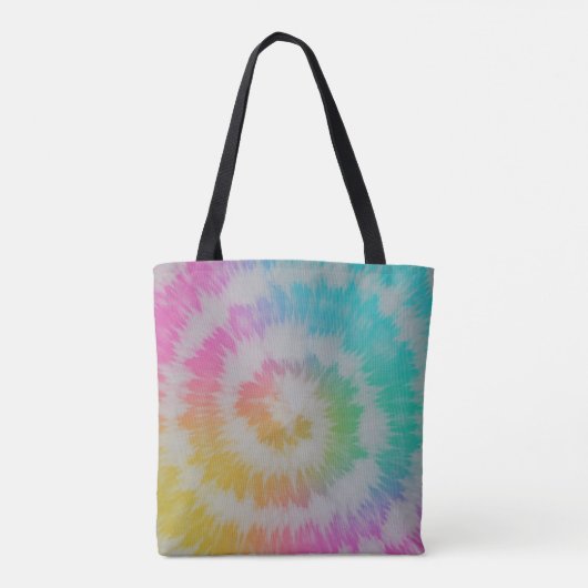 Neon Rainbow Tie Dye Hoesje-Mate iPhone Case Tote Bag (Achterkant)
