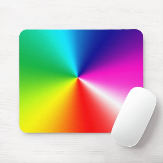 Neon Rainbow Vortex Muismat (Met muis)