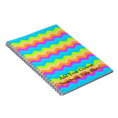 Neon Rainbow Zigzag Notitieboek (Rechterzijde)