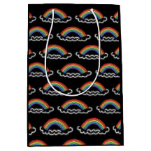Neon Rainbows Gift Bag (zwart)
