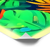 Neon Rainforest Fantasy Perfect Poster (Hoek)