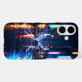 Neon Rainy City Case-Mate iPhone Case (Achterkant (horizontaal))