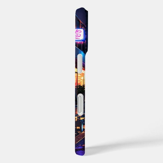 Neon Rainy City Case-Mate iPhone Case (Achterkant / Rechts)