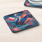 neon rand reiger coaster bier onderzetter (Linkerzijde)