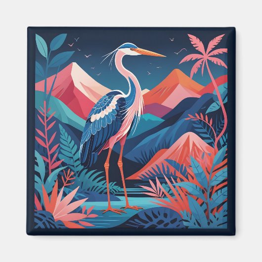 neon rand reiger magneet (Voorkant)