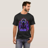 Neon Reaper Cyberpunk T-shirt (Voorkant volledig)