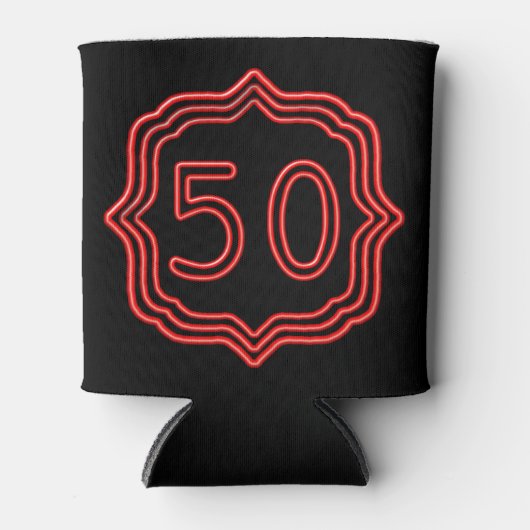 Neon Red 50 Blikjeskoeler (Voorkant)